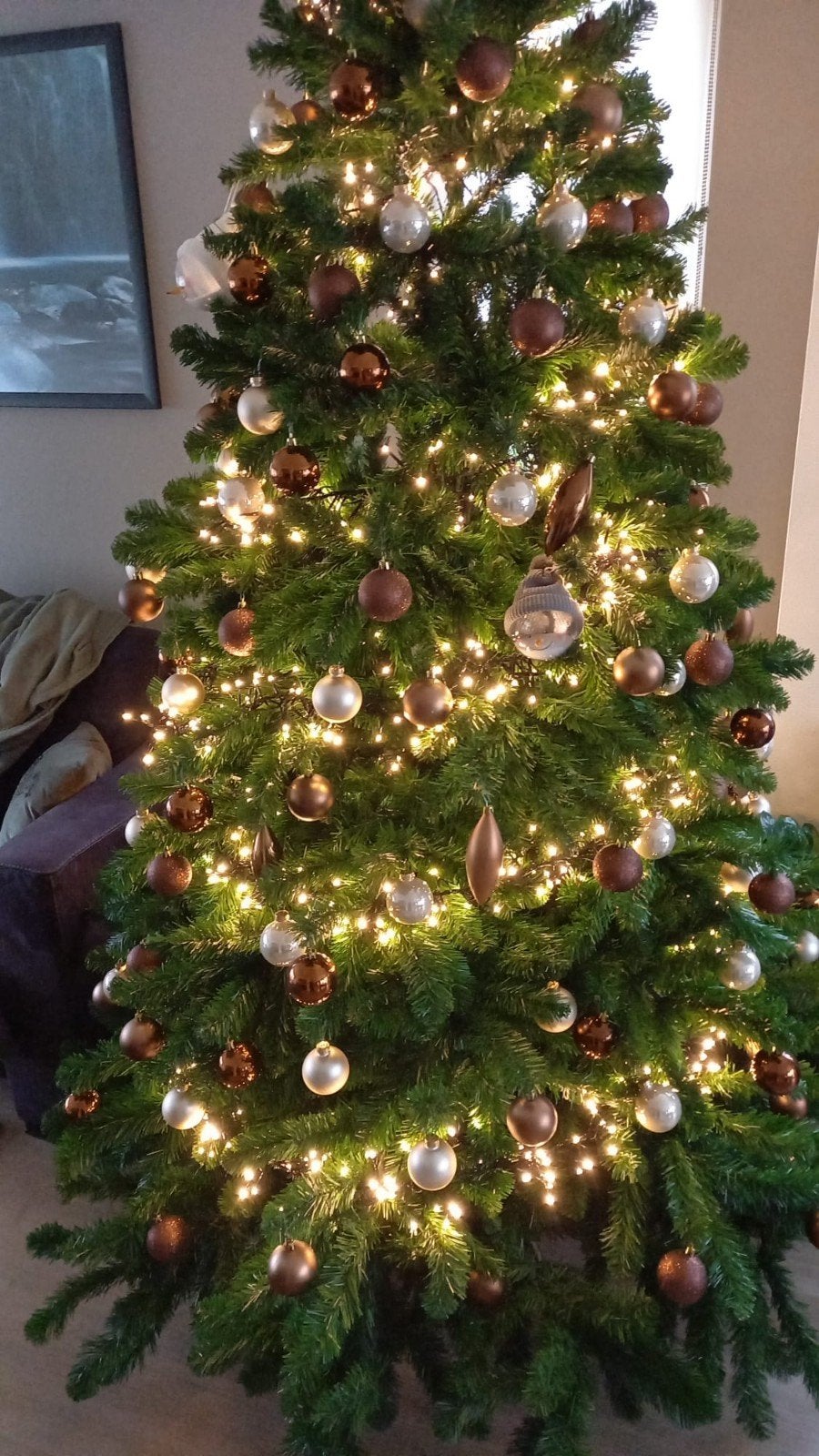 kunst kerstboom 220 hoog zgan, Ophalen, Zo goed als nieuw