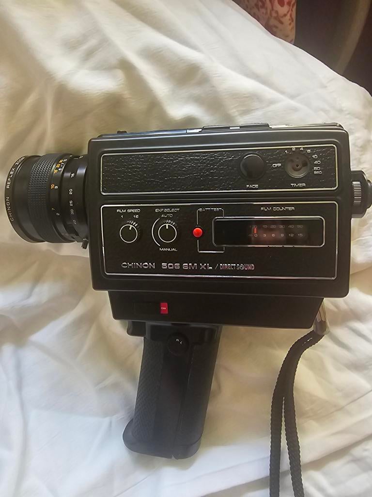 Chinon 506 SM XL Super 8 Camera - Vintage Filmcamera, Audio, Tv en Foto, Videocamera's Analoog, Camera, 8mm, Ophalen of Verzenden