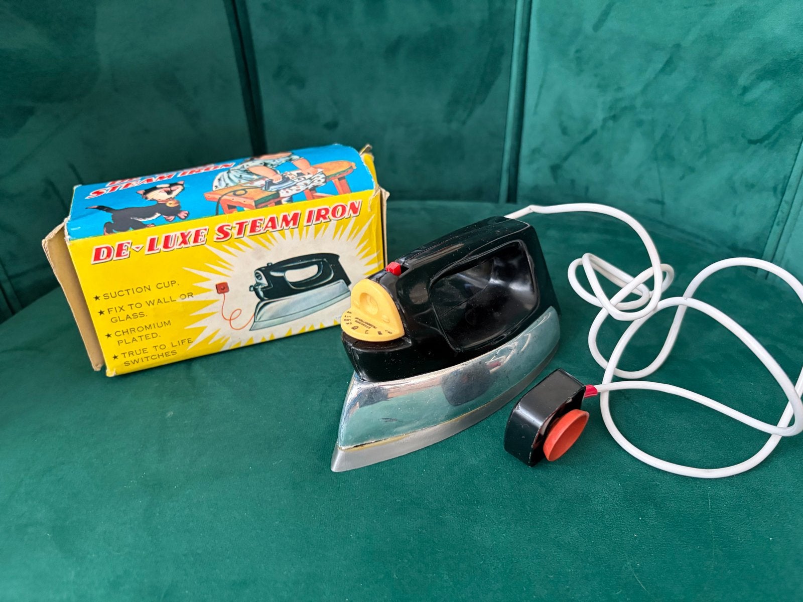 Vintage Kinder Stoomstrijkijzer - Jaren '70 Speelgoed, Ophalen of Verzenden, Gebruikt, Meisje