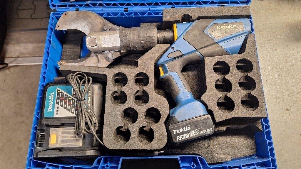 Klauke es85cfm accu kabelschaar kabels schaar, ,, Ophalen of Verzenden, Zo goed als nieuw, ,