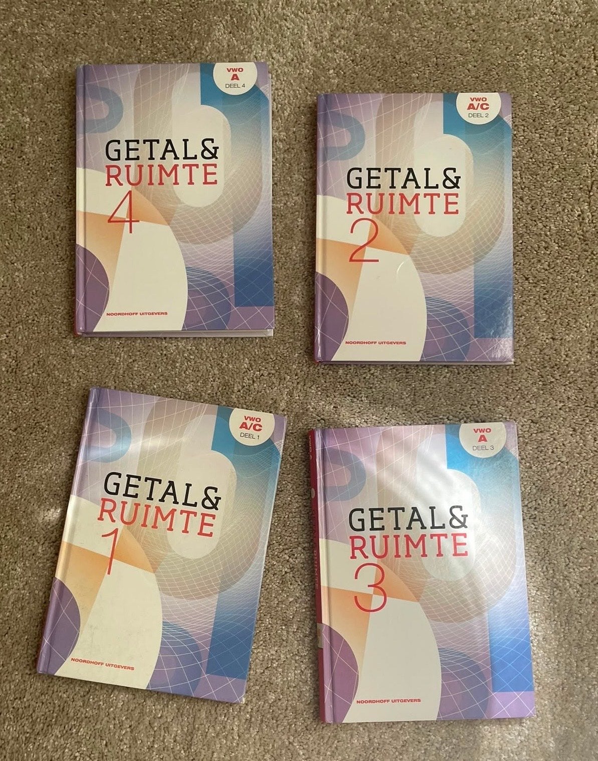 Getal & Ruimte VWO A/C Wiskunde Boeken (Deel 1-4), Ophalen of Verzenden, Gelezen, VWO, Wiskunde A