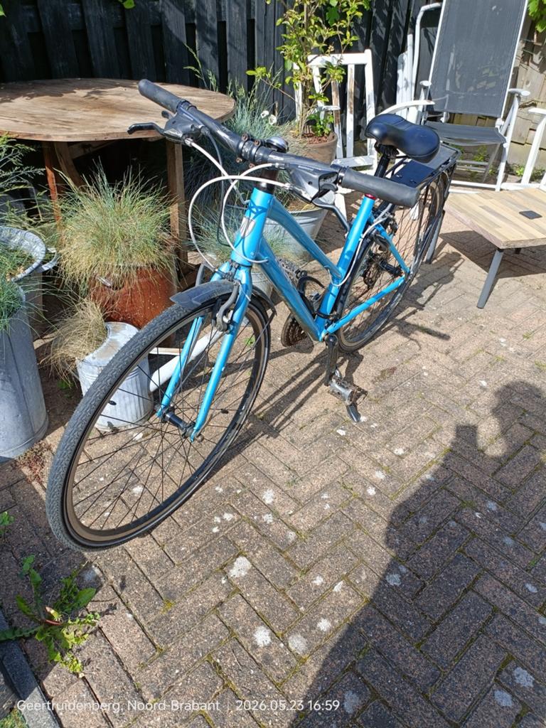 Trek FX 7.3 Damesfiets - Lichtblauw, Fietsen en Brommers, Fietsen | Dames | Sportfietsen en Toerfietsen, 28 inch, Gebruikt, Velgrem
