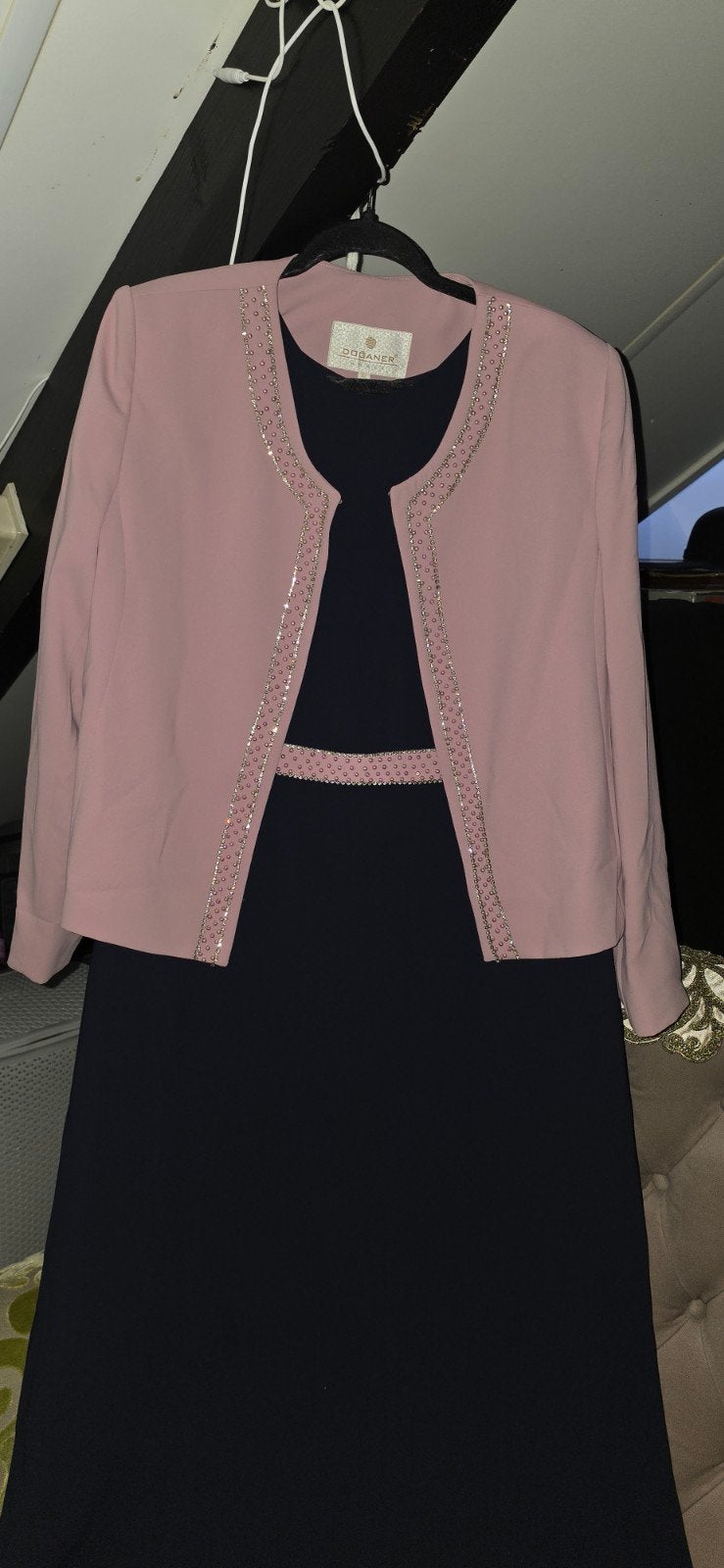 Elegant Donbaner Cocktailjurk met Bolero - Maat M, Maat 38/40 (M), Blauw, Cocktailjurk, Ophalen of Verzenden