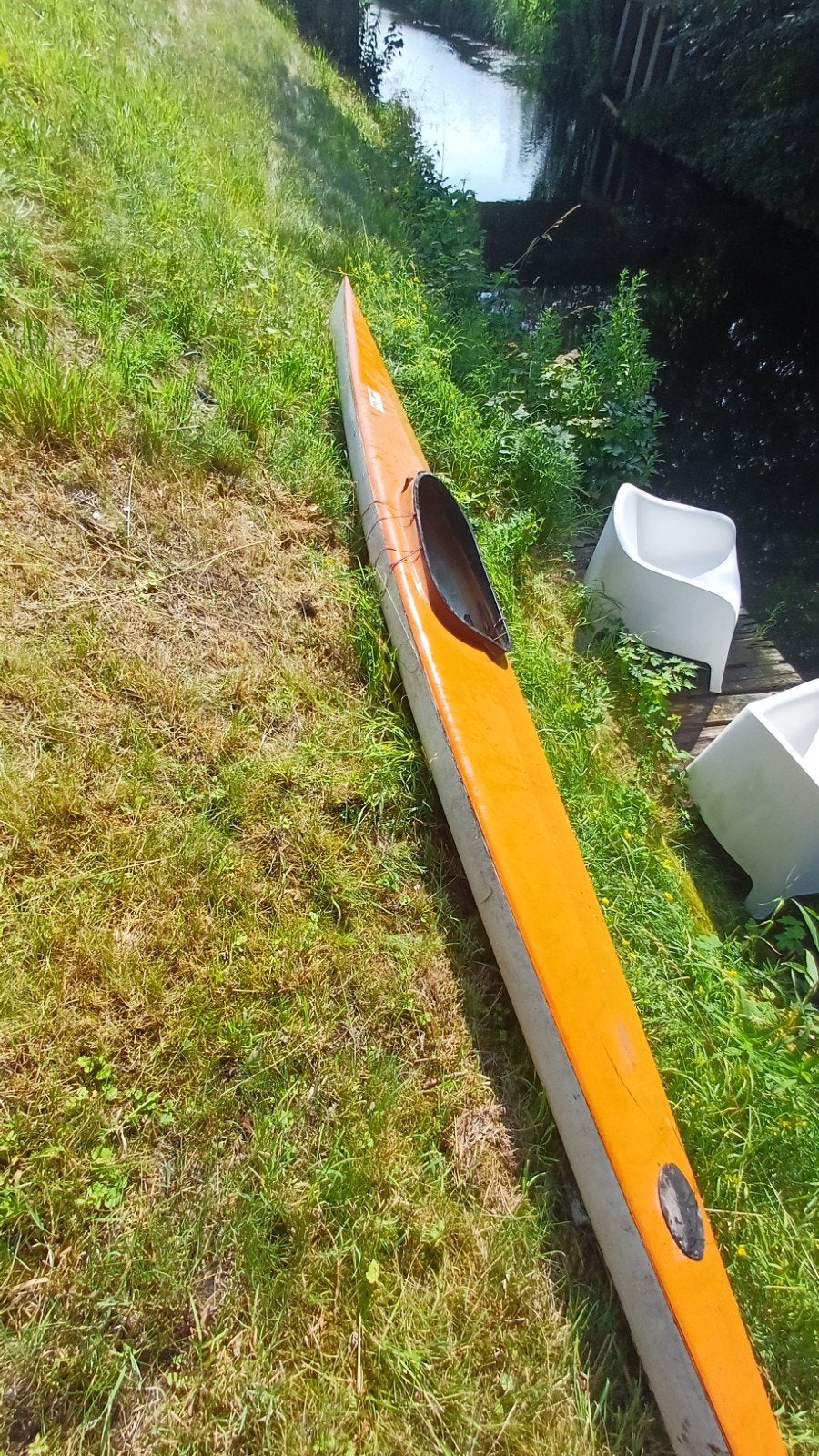 1-persoons Eagle kajak - reparatie noodzakelijk!, Watersport en Boten, Kajaks, Ophalen, Gebruikt, 1-persoons