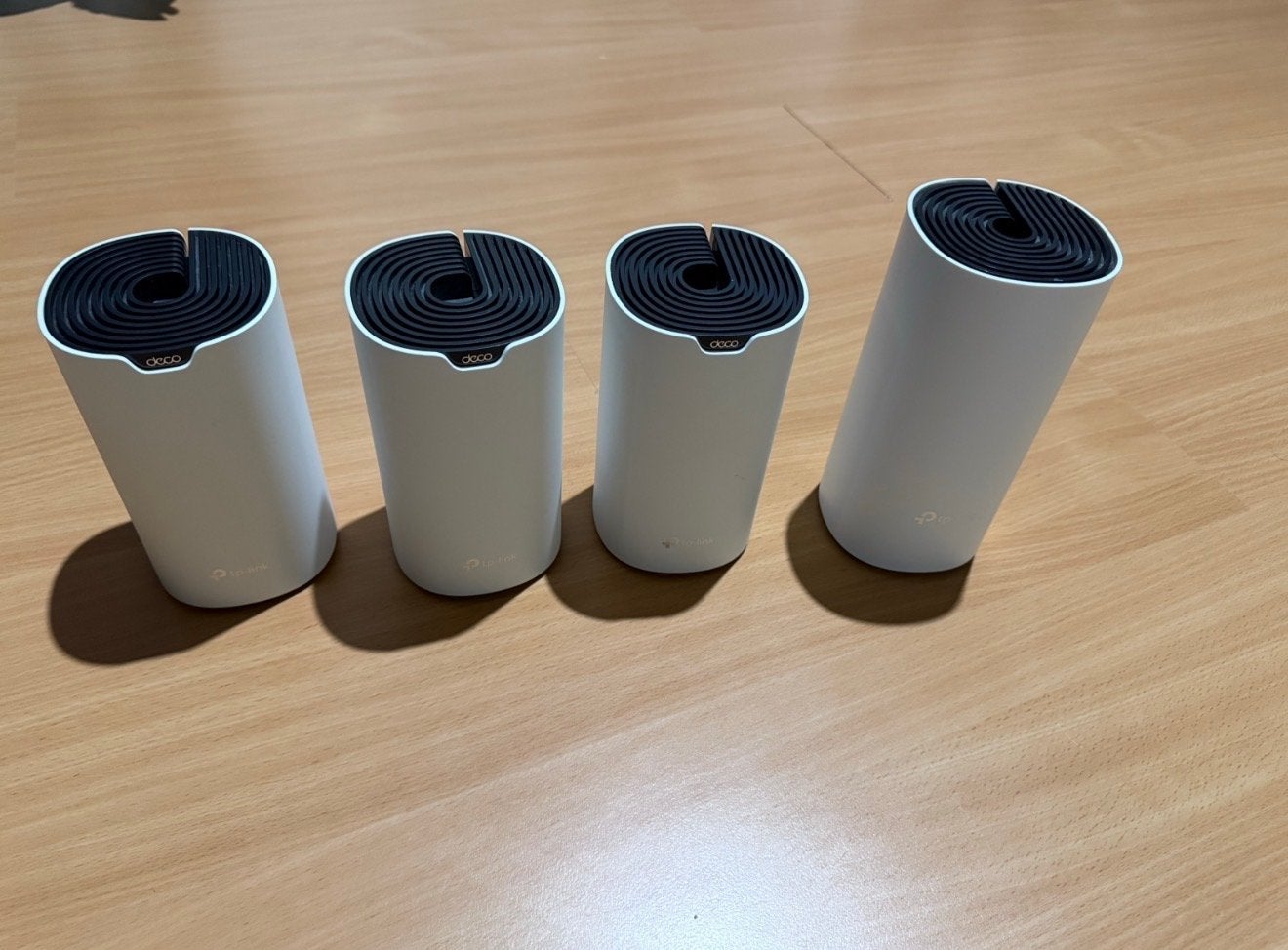 TP-Link Deco 3xS4 Mesh 1xM4 WiFi Systeem (4 stuks), Ophalen of Verzenden, Zo goed als nieuw, Router