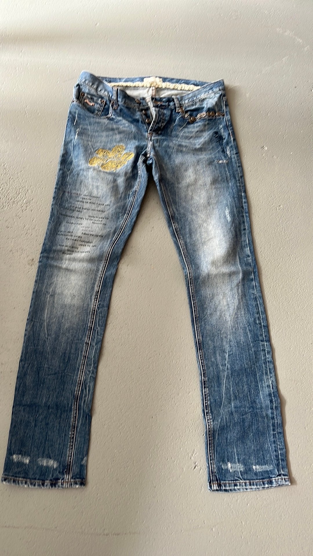 Odd Molly Unieke vintage jeans, Maat 38/40 (M), Blauw, Ophalen of Verzenden, Lang
