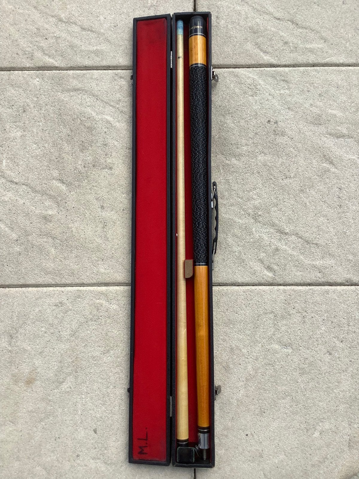 Biljart keu B- square 21 oz, Ophalen of Verzenden, Gebruikt, Keu of Ballen