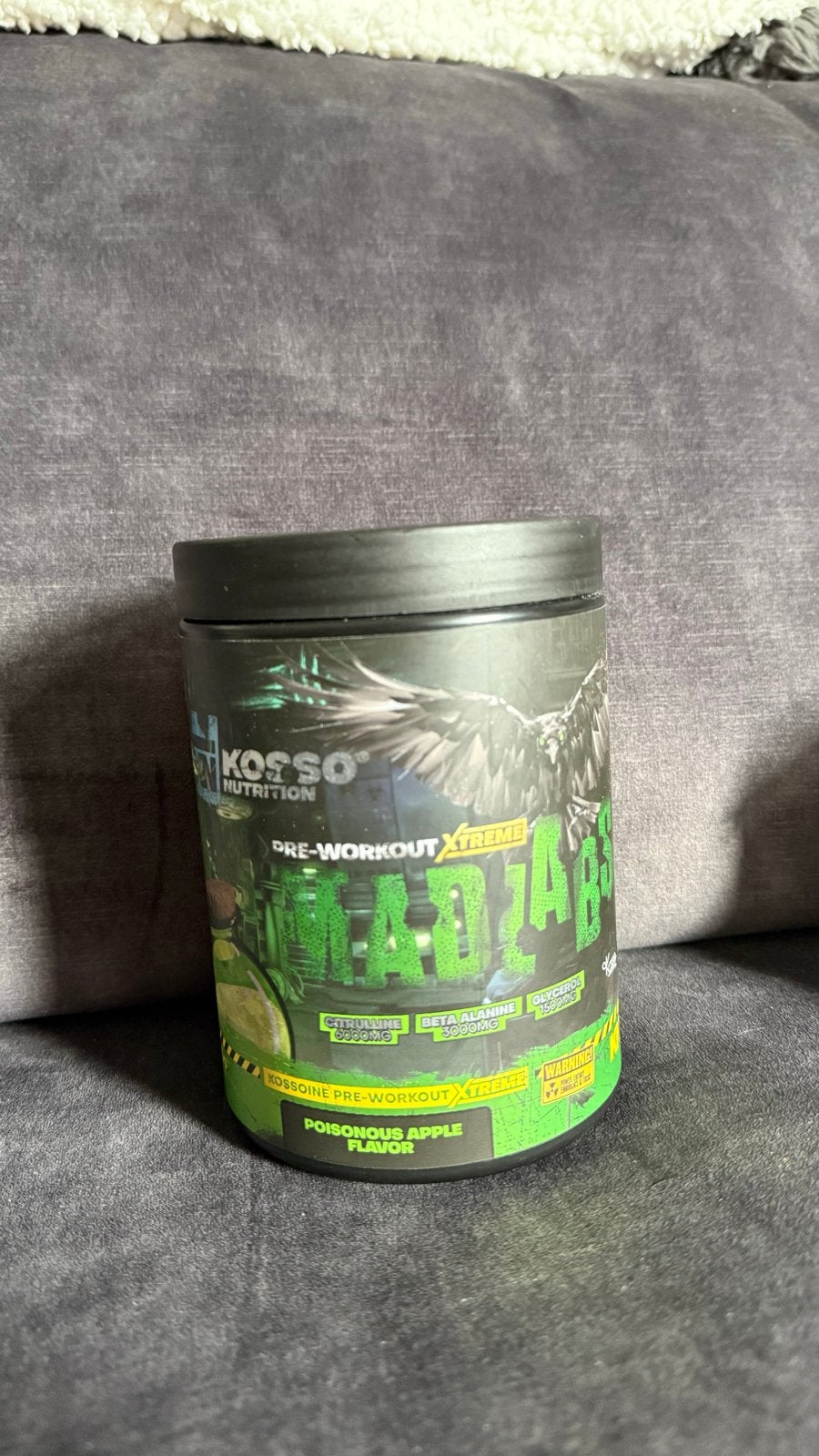 Kosso Nutrition Madlabs Pre-workout - Apple (22/27 porties), Ophalen of Verzenden, Gebruikt, Poeder of Drank