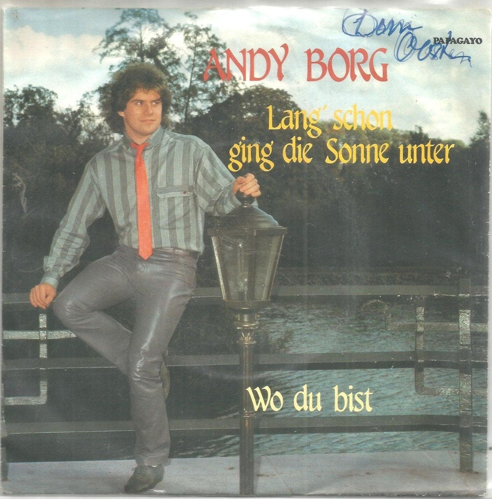 Andy Borg – Lang' Schon Ging Die Sonne Unter (1984), Gebruikt, Fotohoes, 7 inch, Ophalen of Verzenden