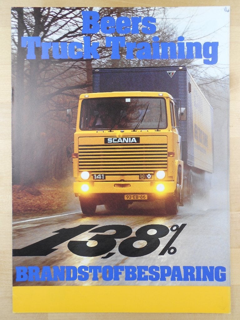Scania Trucktraining Brochure 1979 – 141 111 86 81 - NL, Ophalen of Verzenden, Zo goed als nieuw, Overige merken, Scania
