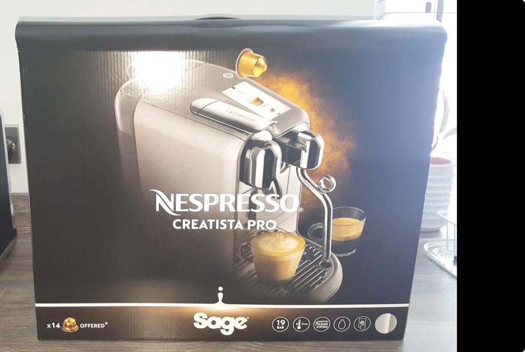 Sage Nespresso Creatista Pro - nieuw in doos + 2jr garantie, Witgoed en Apparatuur, Koffiezetapparaten, Ophalen, Nieuw, Espresso apparaat