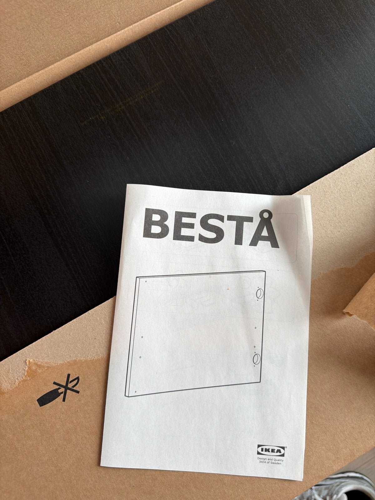 4x IKEA BESTÅ kastdeurtjes, donkerbruin, Ophalen, Zo goed als nieuw