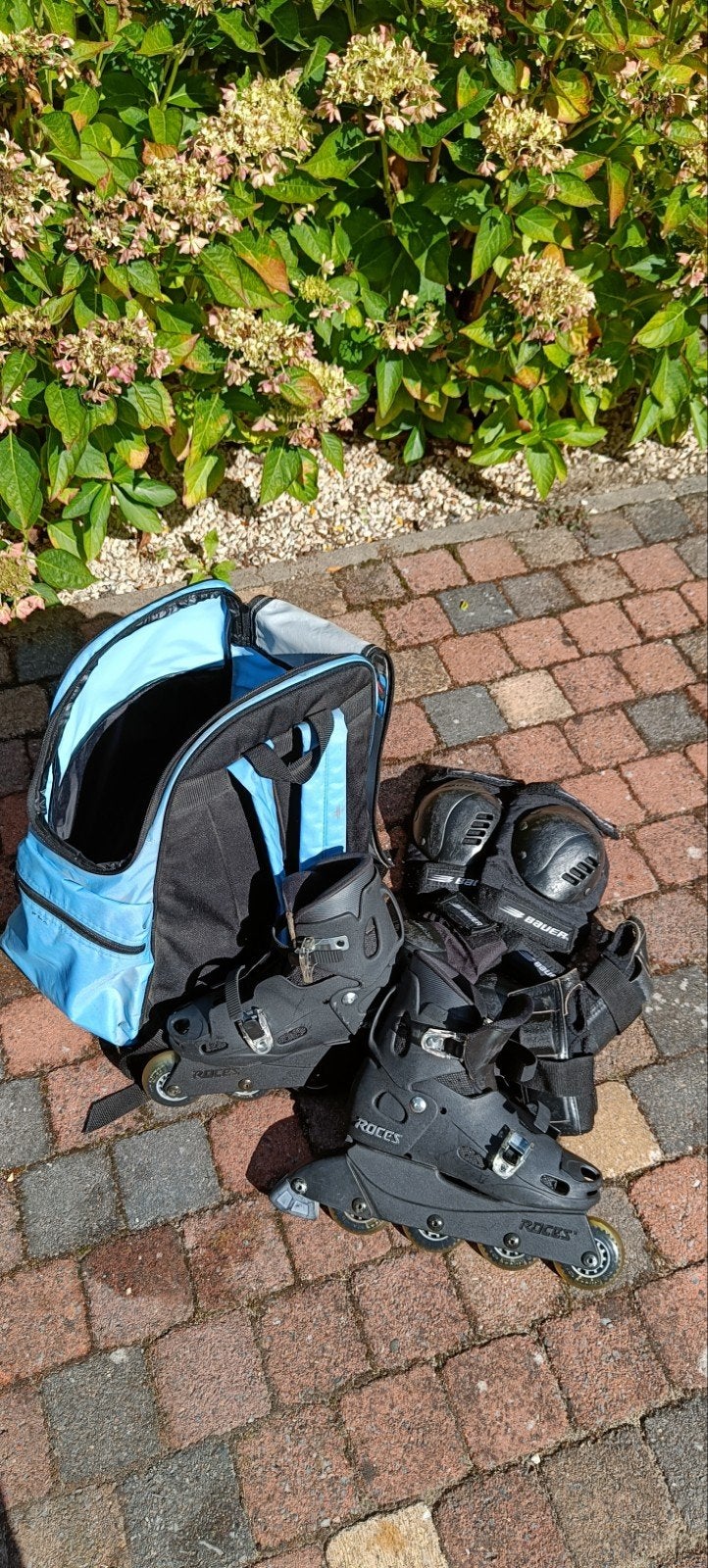 Roces verstelbare skates mt. 30-35 met bescherming en tas, Kinderen, Roces, Ophalen of Verzenden, Inline skates 4 wielen