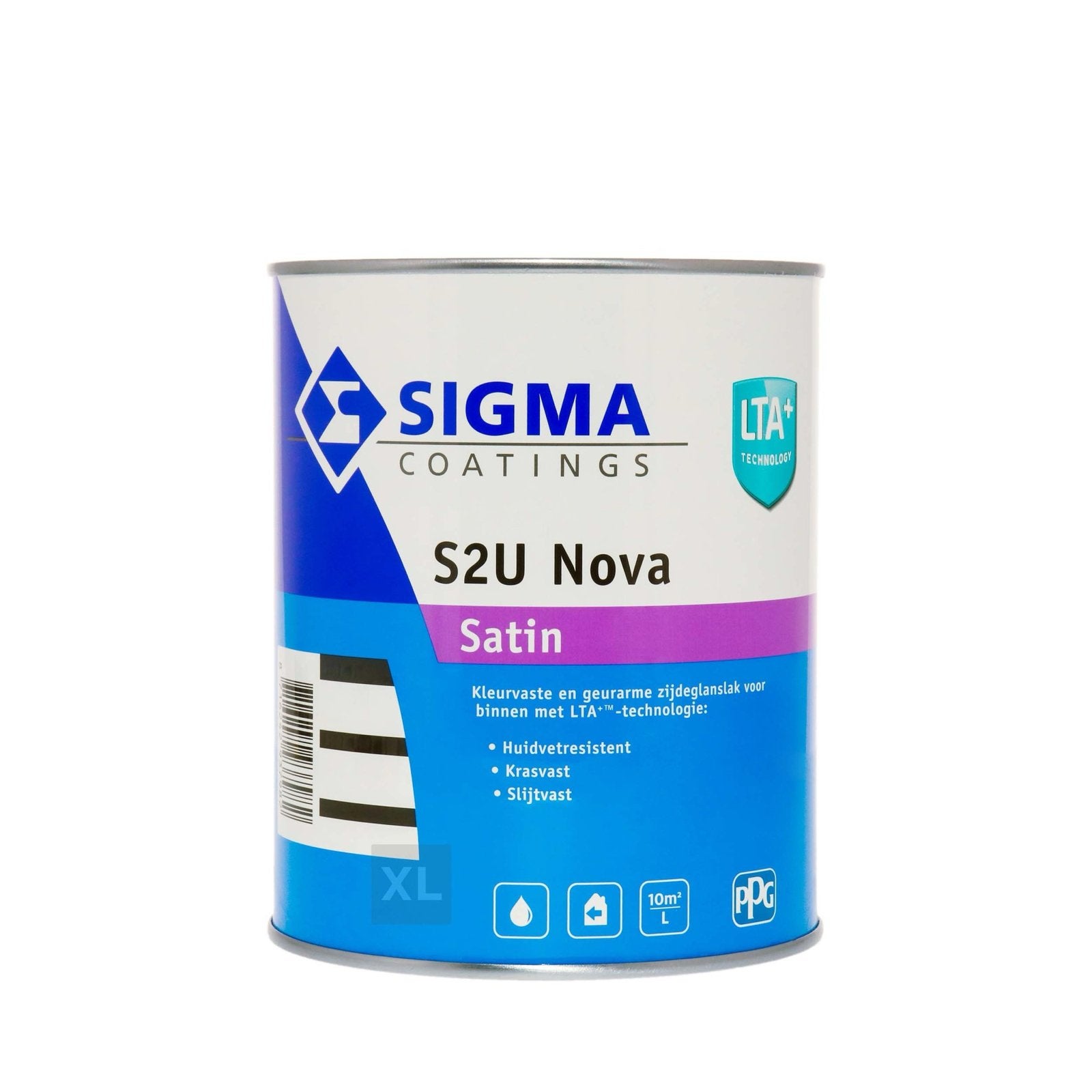 Sigma S2U Nova Satin RAL 9010 Verf 2.5L (2 stuks), Wit, Nieuw, Ophalen of Verzenden, Verf