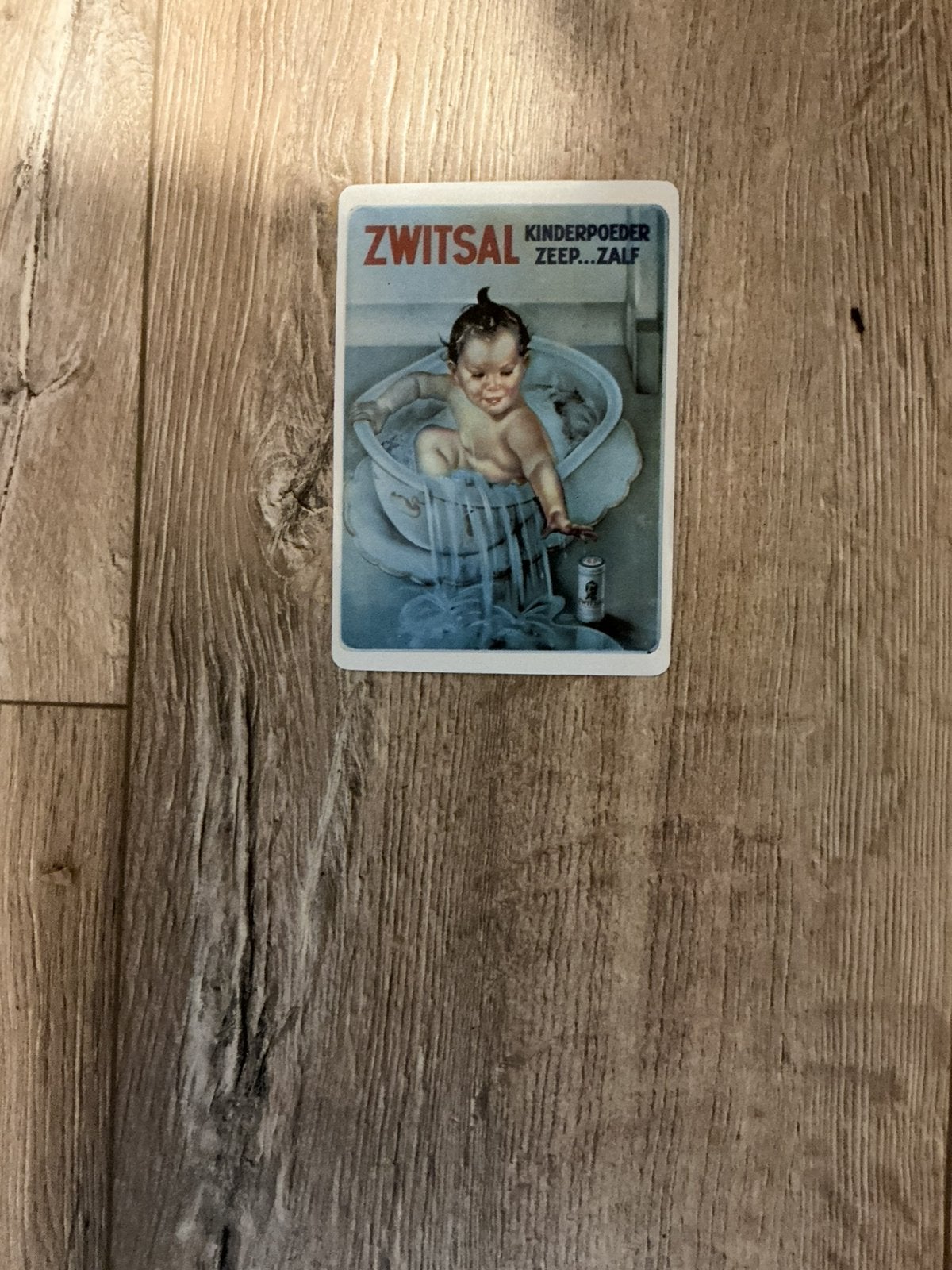 Zwitsal blikken bordje, Verzamelen, Ophalen of Verzenden, Zo goed als nieuw, Overige