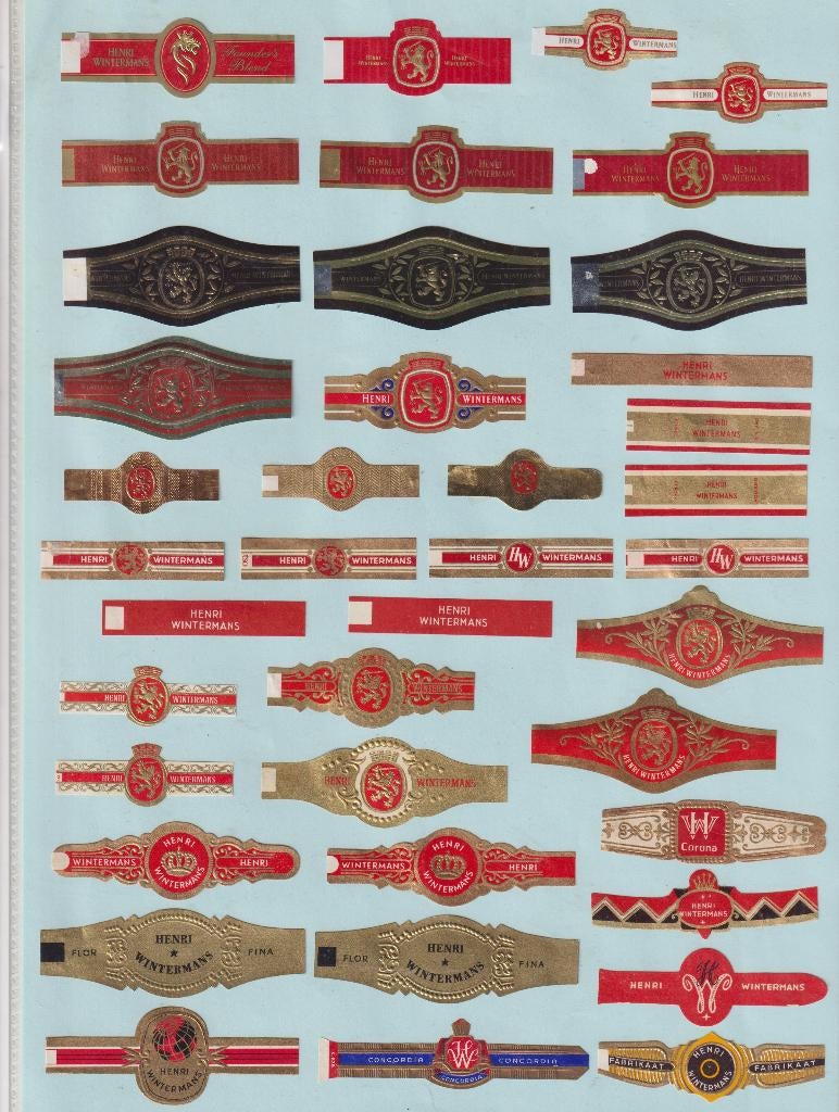 sigarenbanden - HENRI WINTERMANS, Ophalen of Verzenden, Zo goed als nieuw, Sigarenbandjes