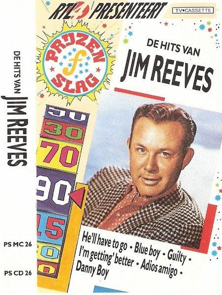 De Hits van Jim Reeves - RTL Prijzenslag TV-Cassette, 1 bandje, Ophalen of Verzenden, Origineel, Nieuw in verpakking