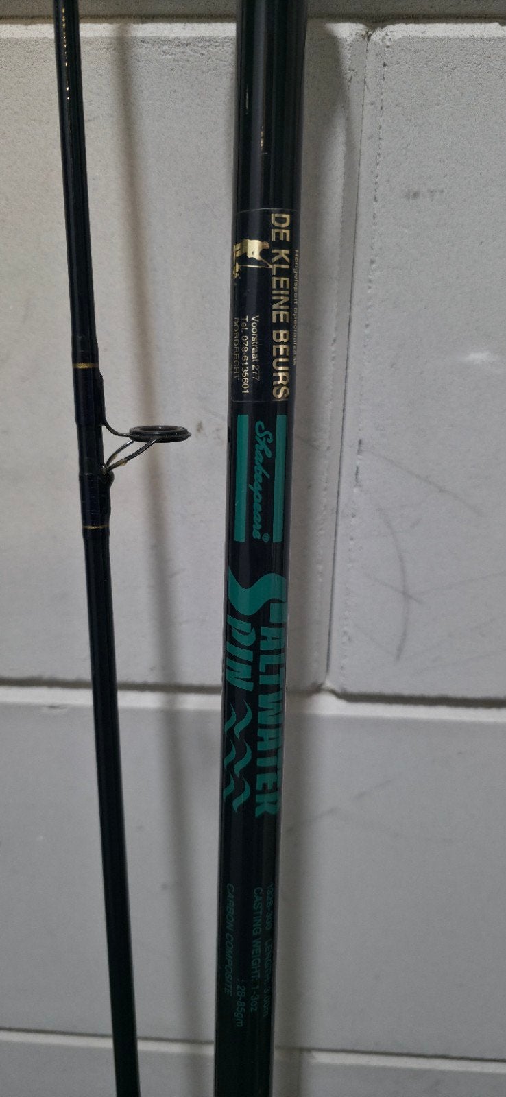 Shakespeare Saltwater Spin hengel met molen, Ophalen, Gebruikt, Werphengel