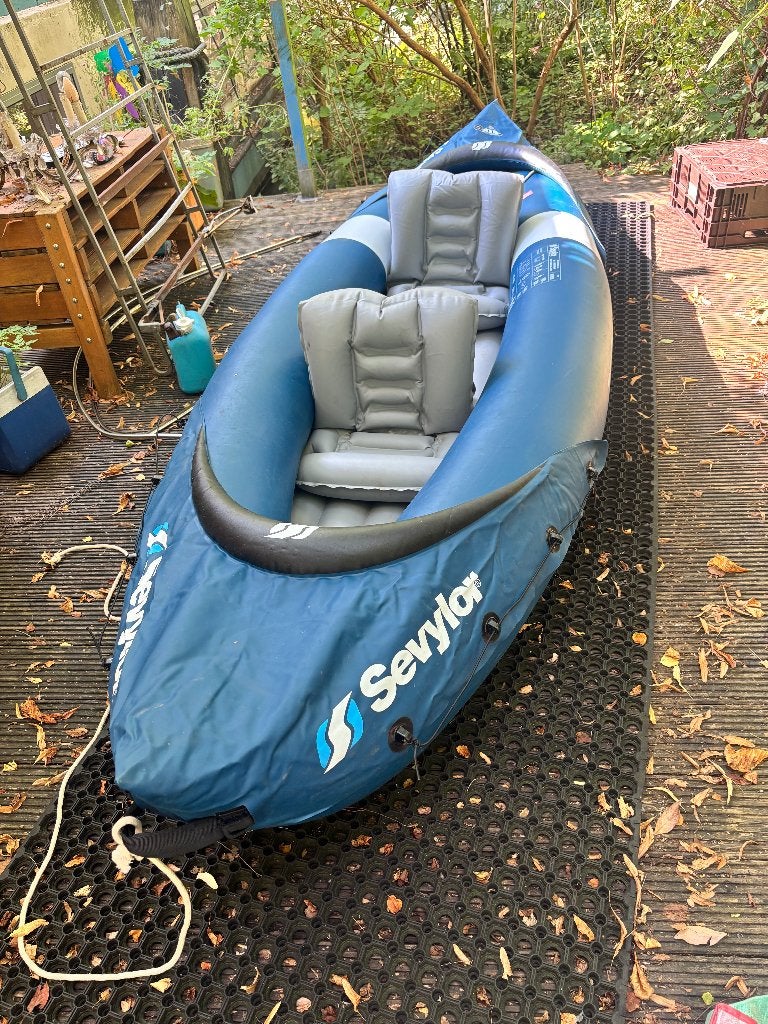 Sevylor opblaasbare kajak Riviera, Watersport en Boten, Kano's, Kajak, Twee personen, Ophalen of Verzenden, Zo goed als nieuw