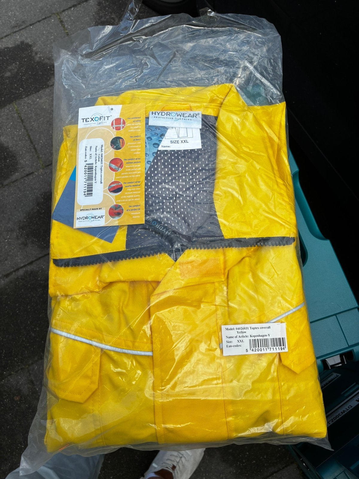 Hydrowear ademende regenoverall XXL, Ophalen of Verzenden, Nieuw, Regenjas