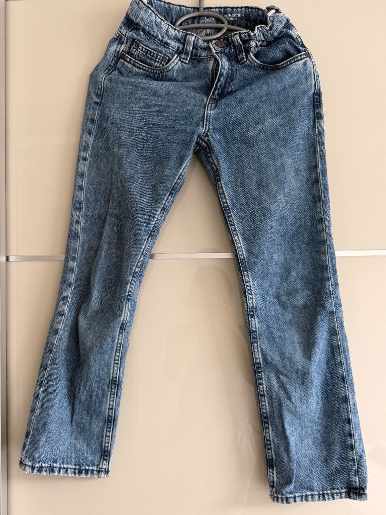 Meisjes spijkerbroek maat 140, Kinderen en Baby's, Kinderkleding | Maat 140, Broek, Gebruikt, C&A, Meisje