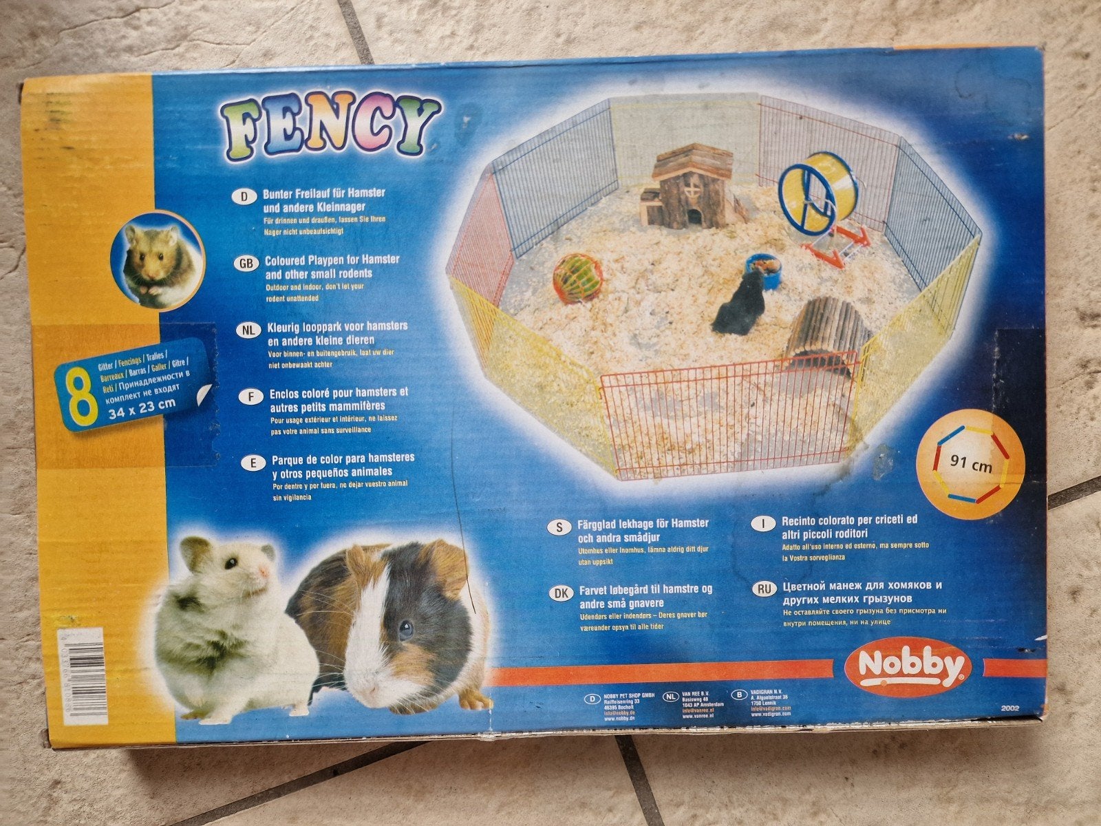 Kleurig looppark voor hamsters en andere kleine knaagdieren., Minder dan 60 cm, Kooi, Ophalen of Verzenden, Minder dan 75 cm