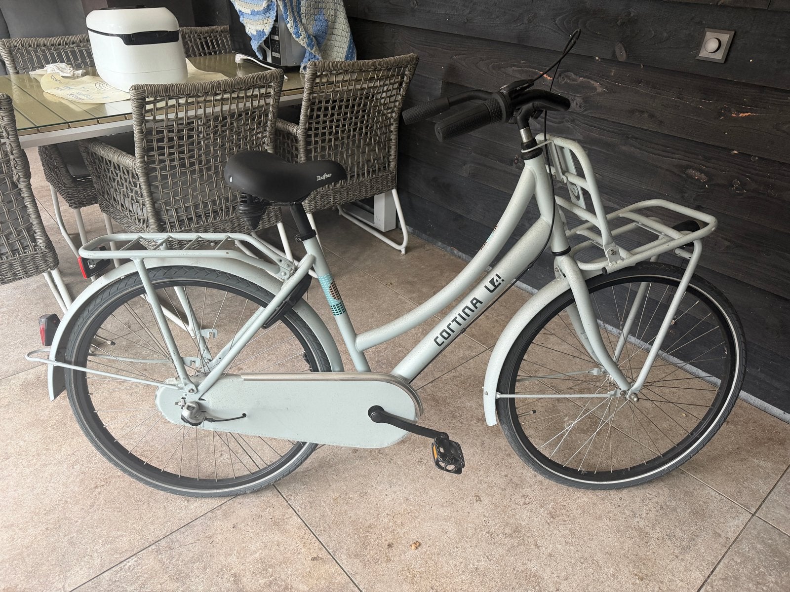 Cortina U4 Transportfiets - Lichtgrijs - 3 Versnellingen, Ophalen, Gebruikt, 26 inch of meer, Versnellingen