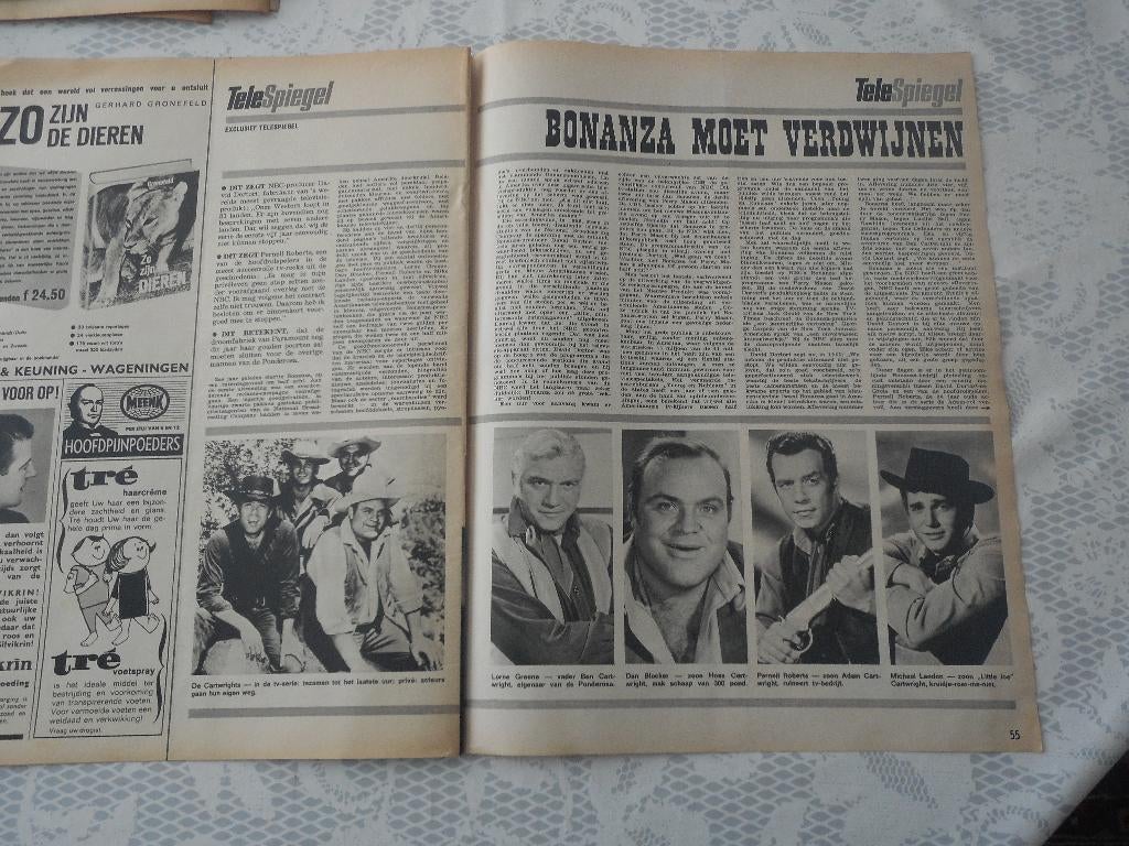 Bonanza. Moet verdwijnen. 1965., Verzamelen, Ophalen of Verzenden, Gebruikt, Tv, Overige typen