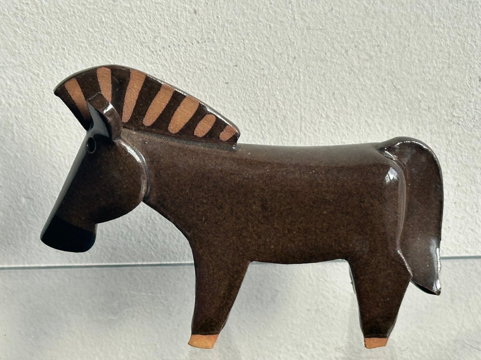 Gemerkt Keramiek design Ezel beeldje  11/7.5 cm H, Ophalen of Verzenden, Zo goed als nieuw, Dier