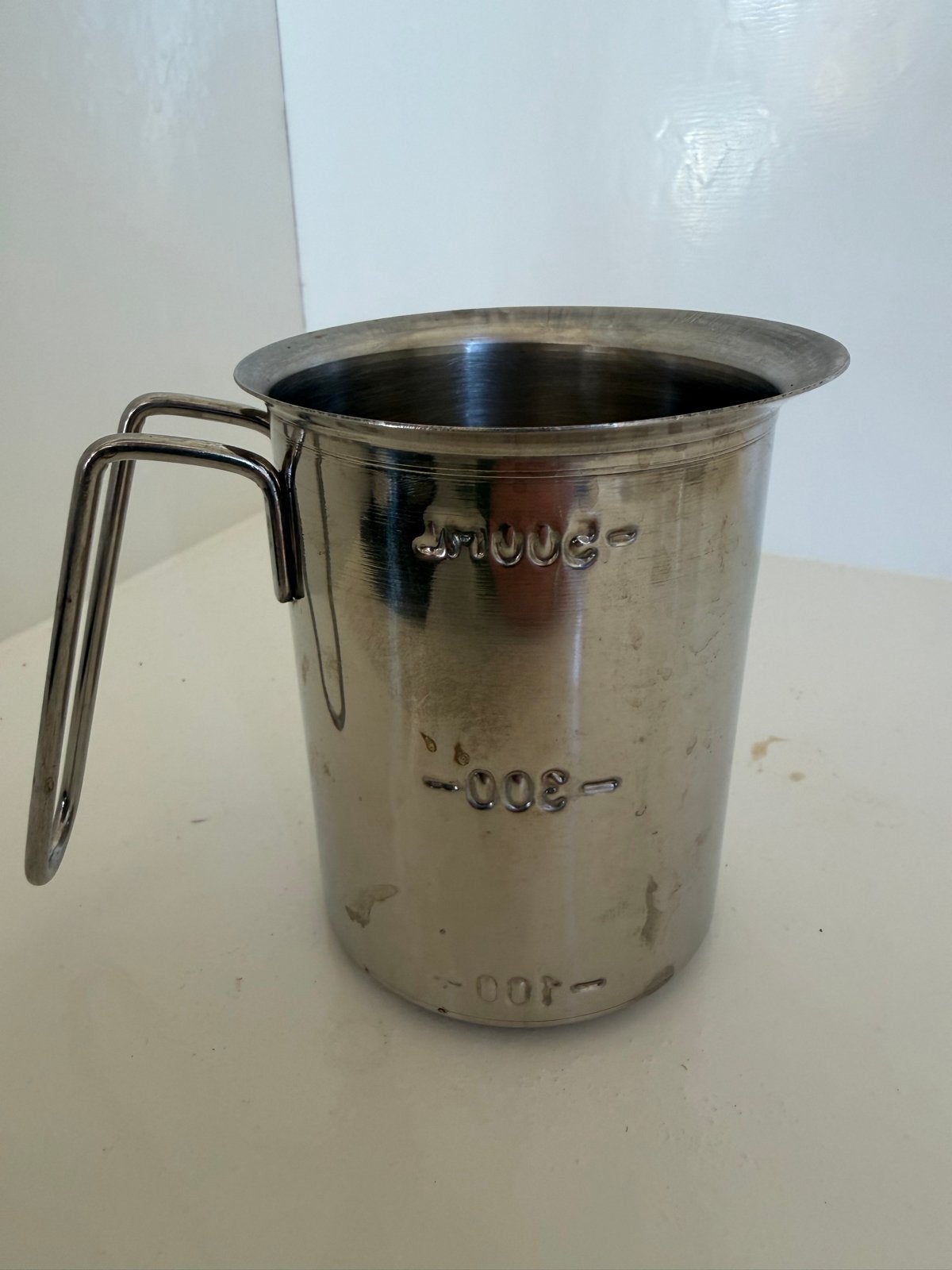 Roestvrijstalen Melkopschuimer Maatbeker 11 cm, Zilver, Ophalen of Verzenden, Metaal, Overige typen