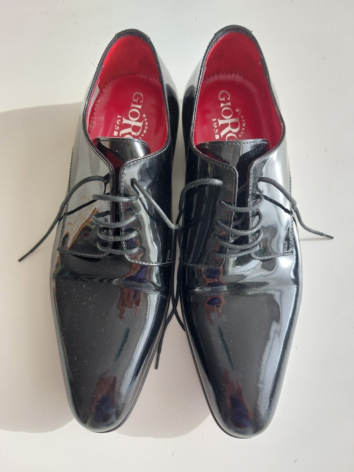 Handgemaakte lakschoenen Giorgio maat 41, Ophalen of Verzenden, Zo goed als nieuw, Zwart, Giorgio 1958