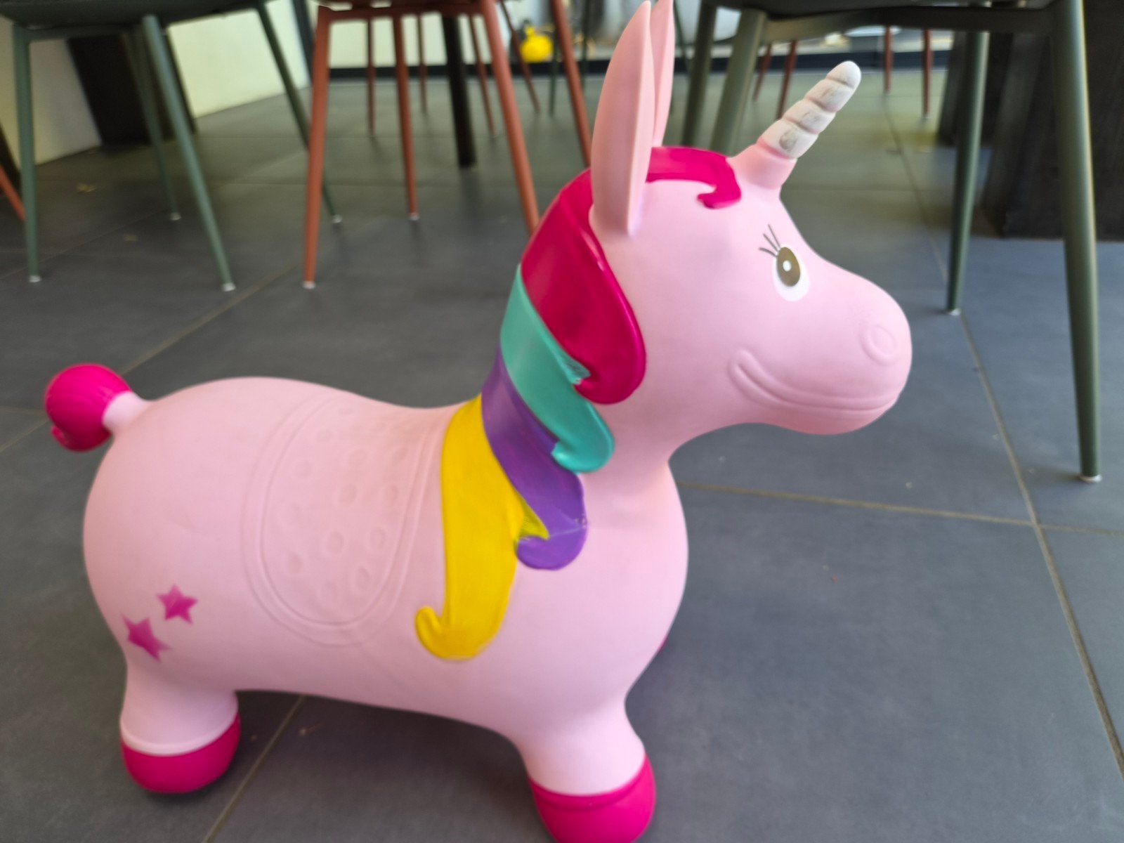 Skippy dier eenhoorn roze, Ophalen of Verzenden, Zo goed als nieuw, Jongen of Meisje