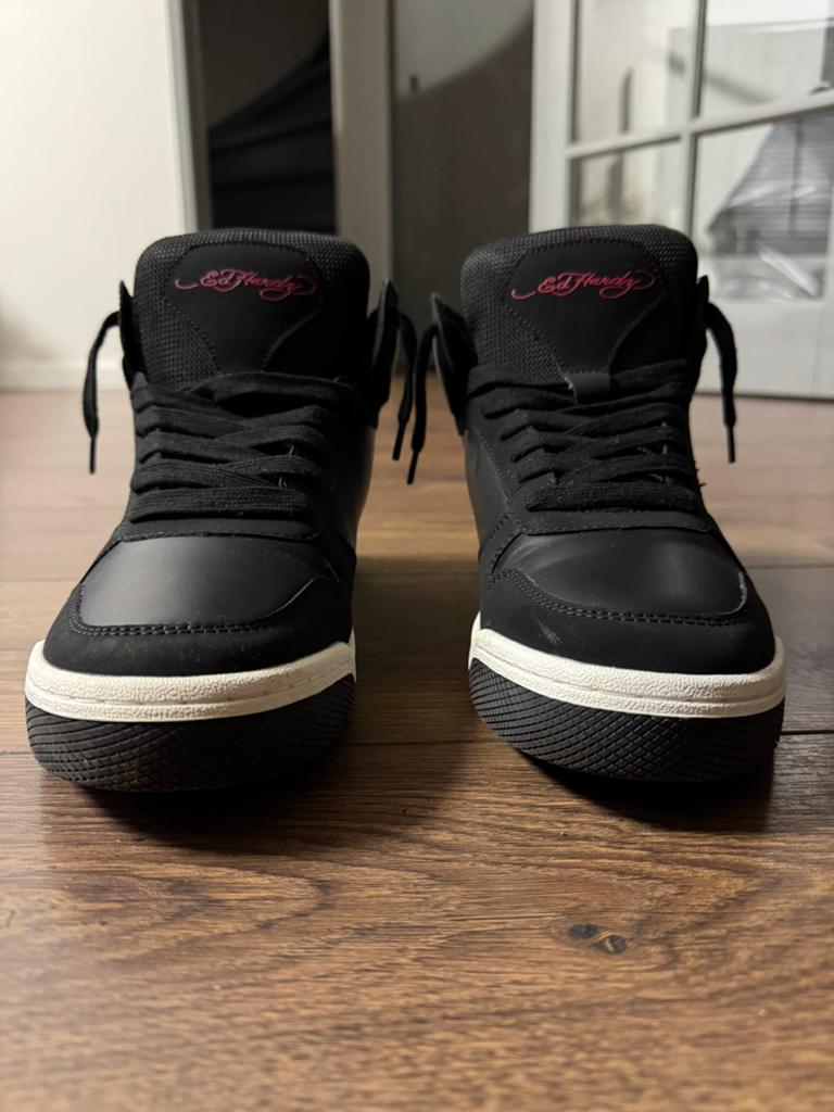 Ed Hardy sneakers maat 41, Ophalen of Verzenden, Gedragen, Zwart, Sneakers of Gympen