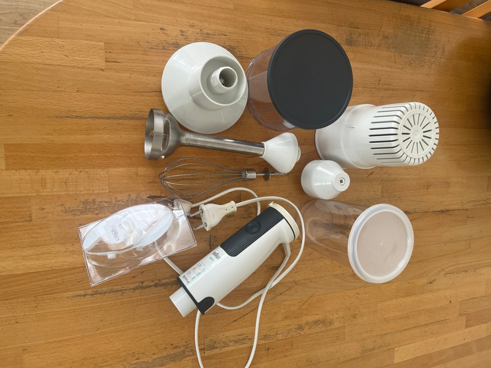 Braun Staafmixer met diverse accessoires, Minder dan 1 liter, Ophalen of Verzenden, Gebruikt