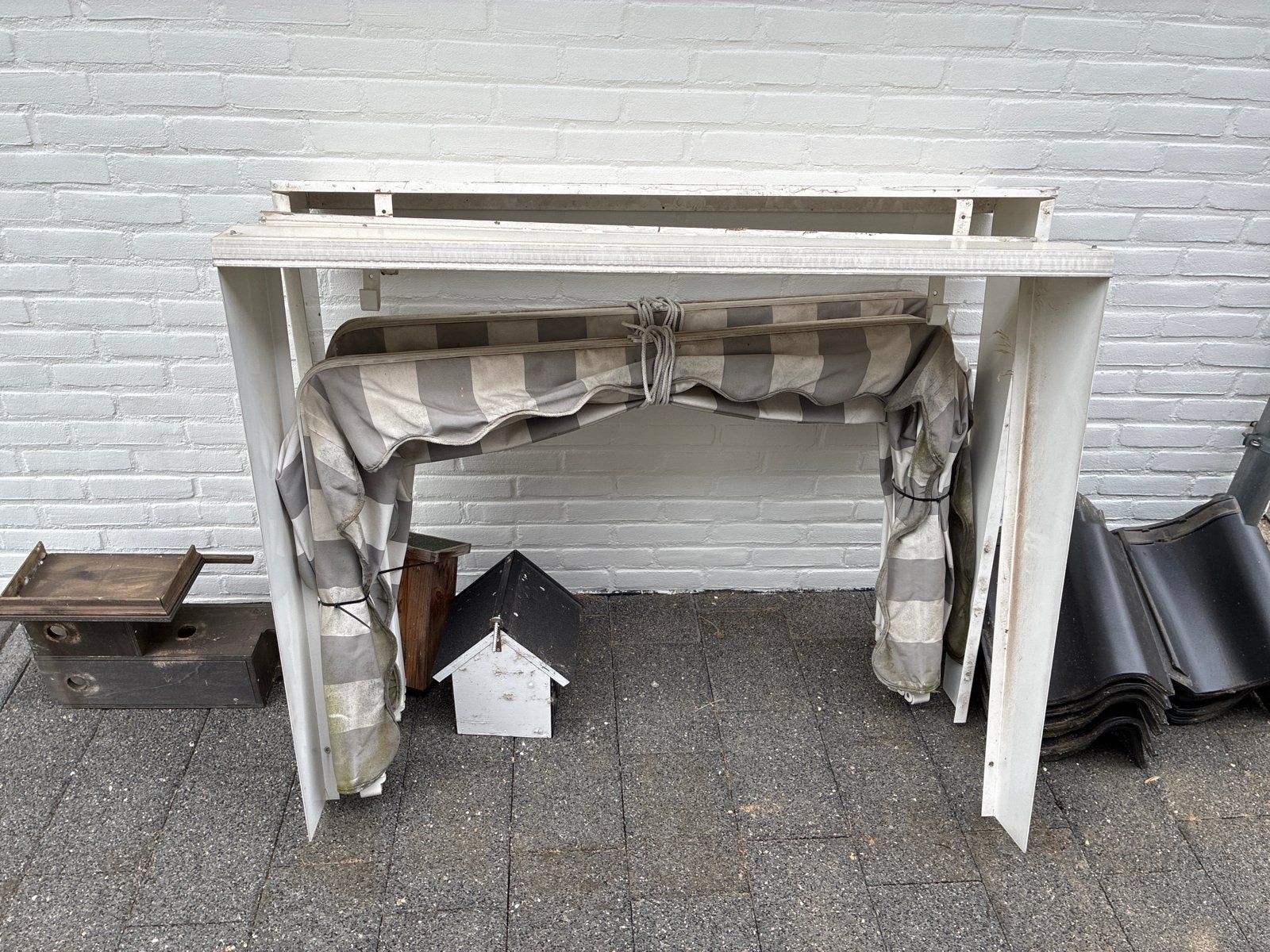 Twee markiezen, gebruikt 110x80, Tuin en Terras, Zonneschermen, Ophalen of Verzenden, Gebruikt, Markies