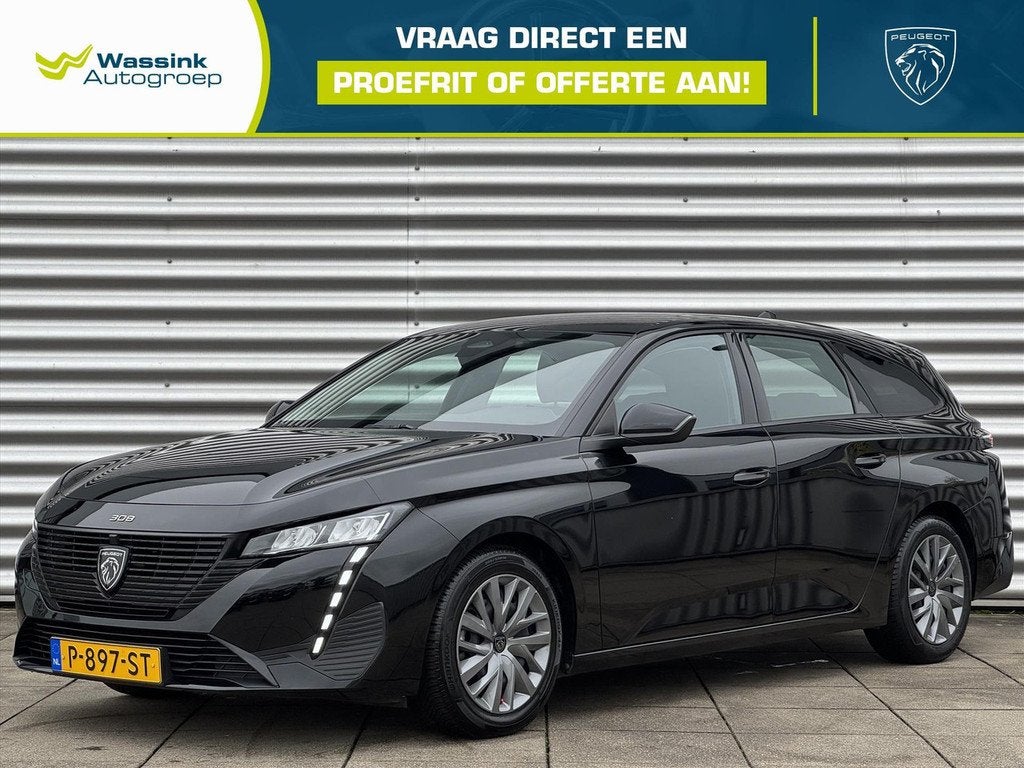 Peugeot 308 SW 1.2 PureTech 110pk Active Navigatie | Climate, Auto's, Peugeot, Voorwielaandrijving, 680 kg, 1199 cc, Zwart