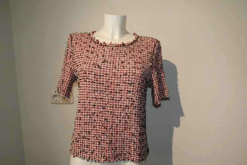 Marccain truitje soort boucle look multi color N2/S, Zo goed als nieuw, Maat 36 (S), Marccain, Meerkleurig