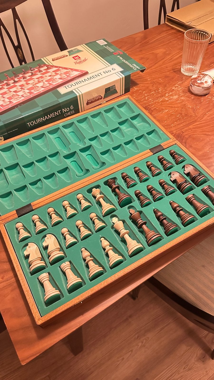 Wegiel Tournament No 6 Schaakbord - Nieuw, Hobby en Vrije tijd, Een of twee spelers, Ophalen, Nieuw