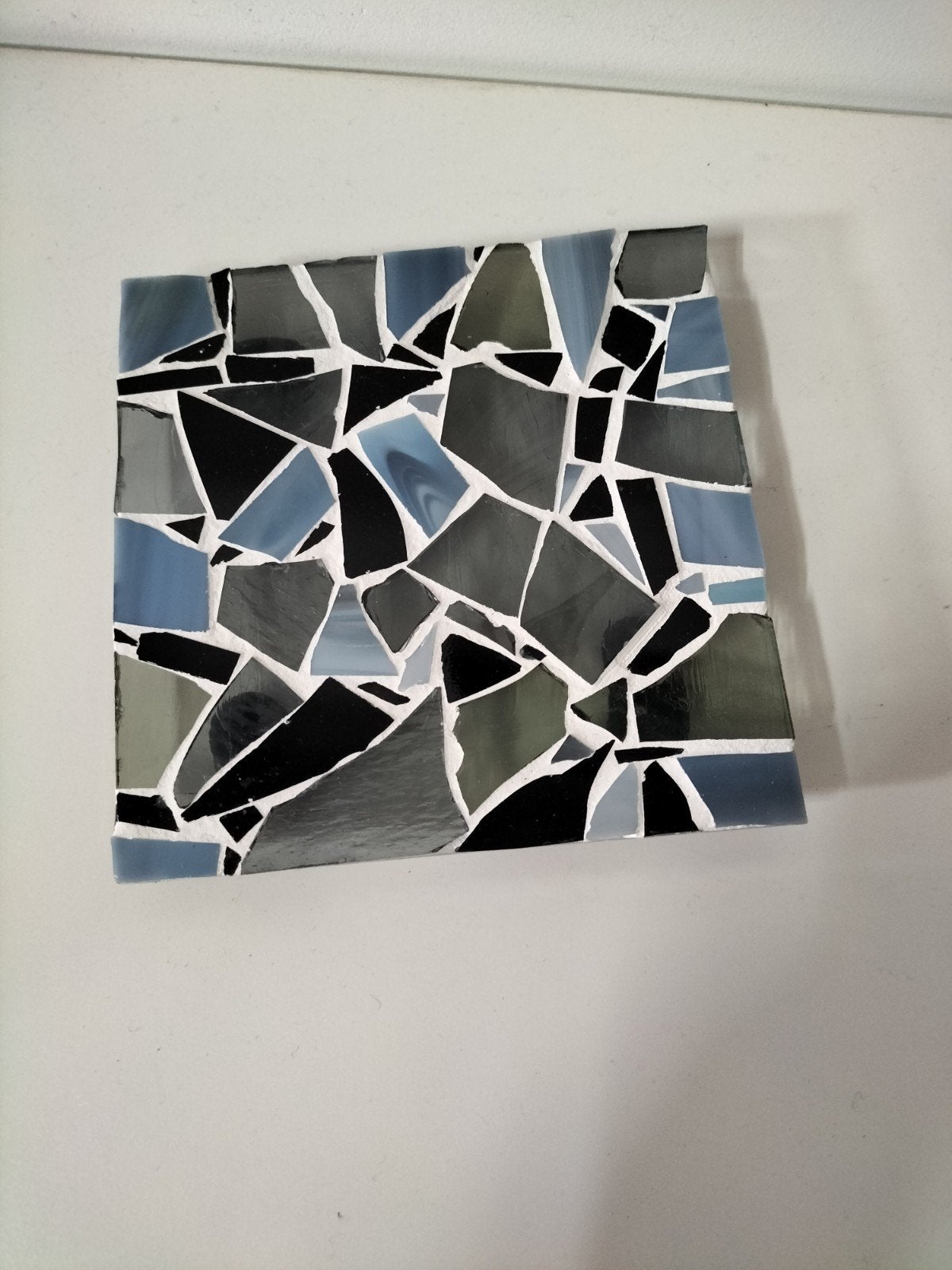 Glazen mozaïek plateau 25x25 cm - Kaarsenhouder, Ophalen of Verzenden