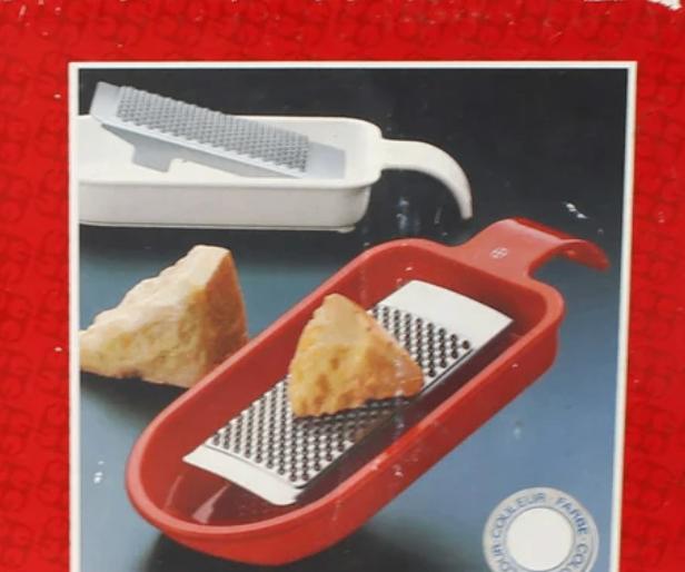 witte vintage Guzzini kaasrasp Chef Line jaren 80, Verzenden, Kunststof, Wit, Overige merken