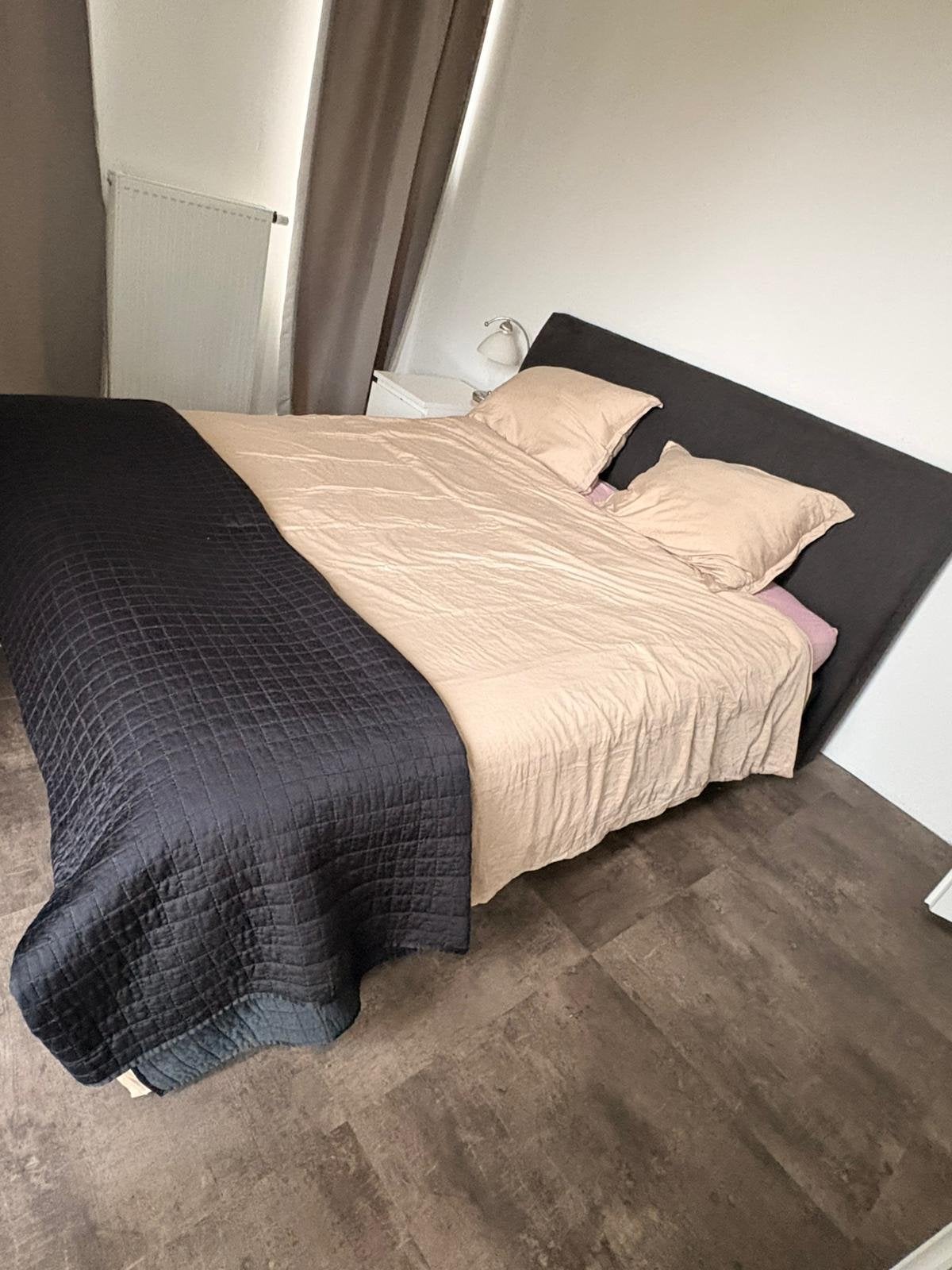 Tweepersoonsbed 160x200 (matras moet vervangen worden), Ophalen, Gebruikt, Tweepersoons, Bedbodem