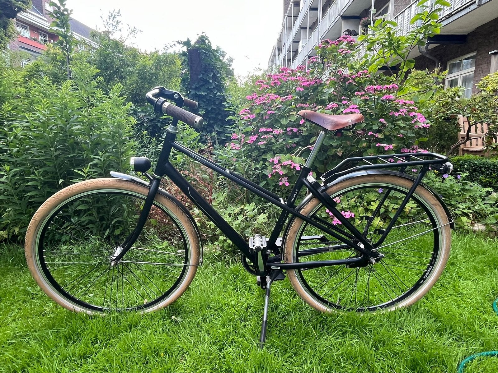 Sparta Styler Damesfiets - Zwart met Brooks zadel, Ophalen, Terugtraprem, Sparta, Versnellingen