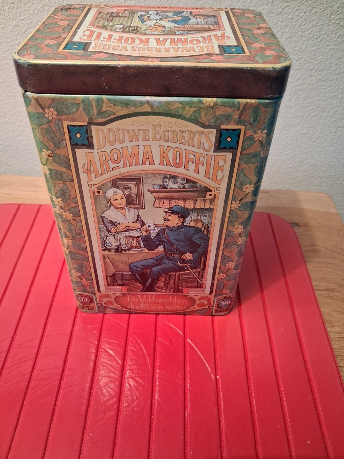 Leuk oud blik Douwe Egberts, Ophalen of Verzenden, Gebruikt, Koffie, Douwe Egberts