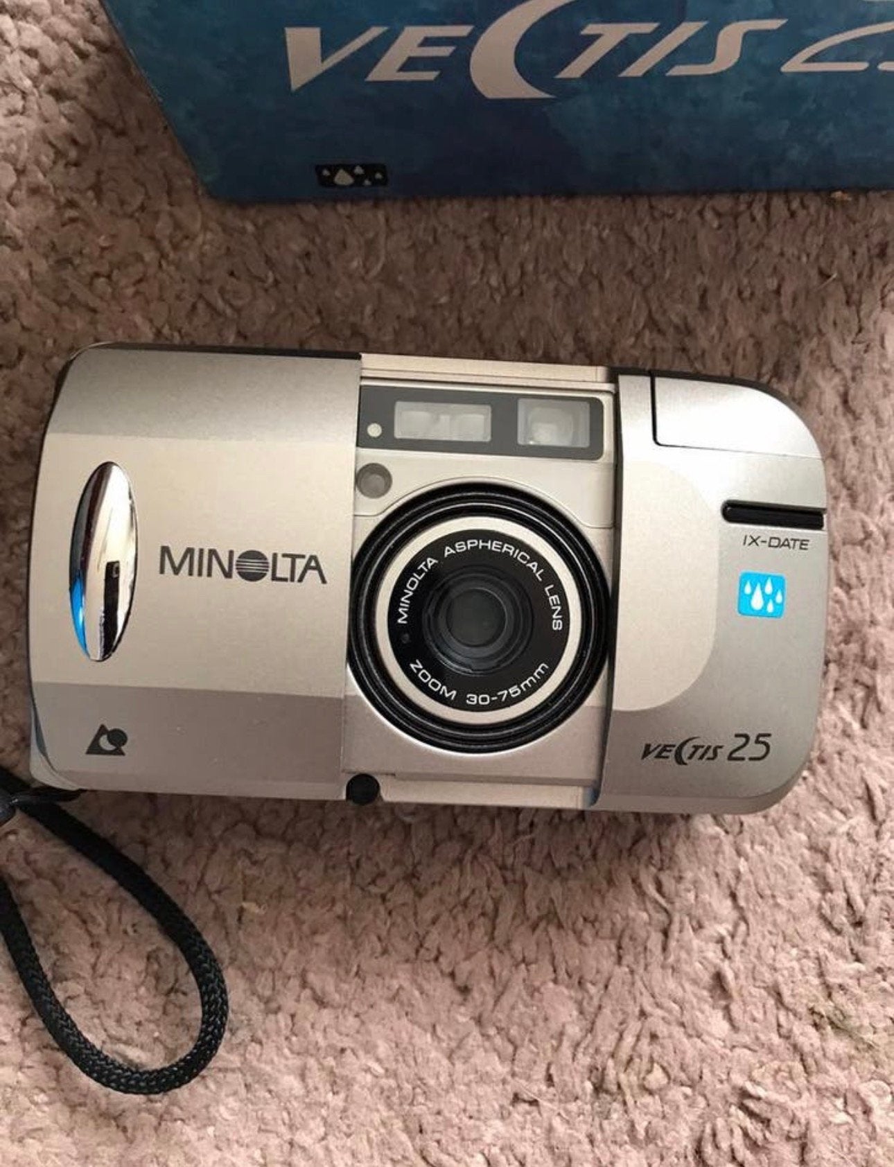 Vintage Minolta Vectis 25 zo goed als nieuw in de doos, Ophalen of Verzenden, Zo goed als nieuw, Compact, Minolta