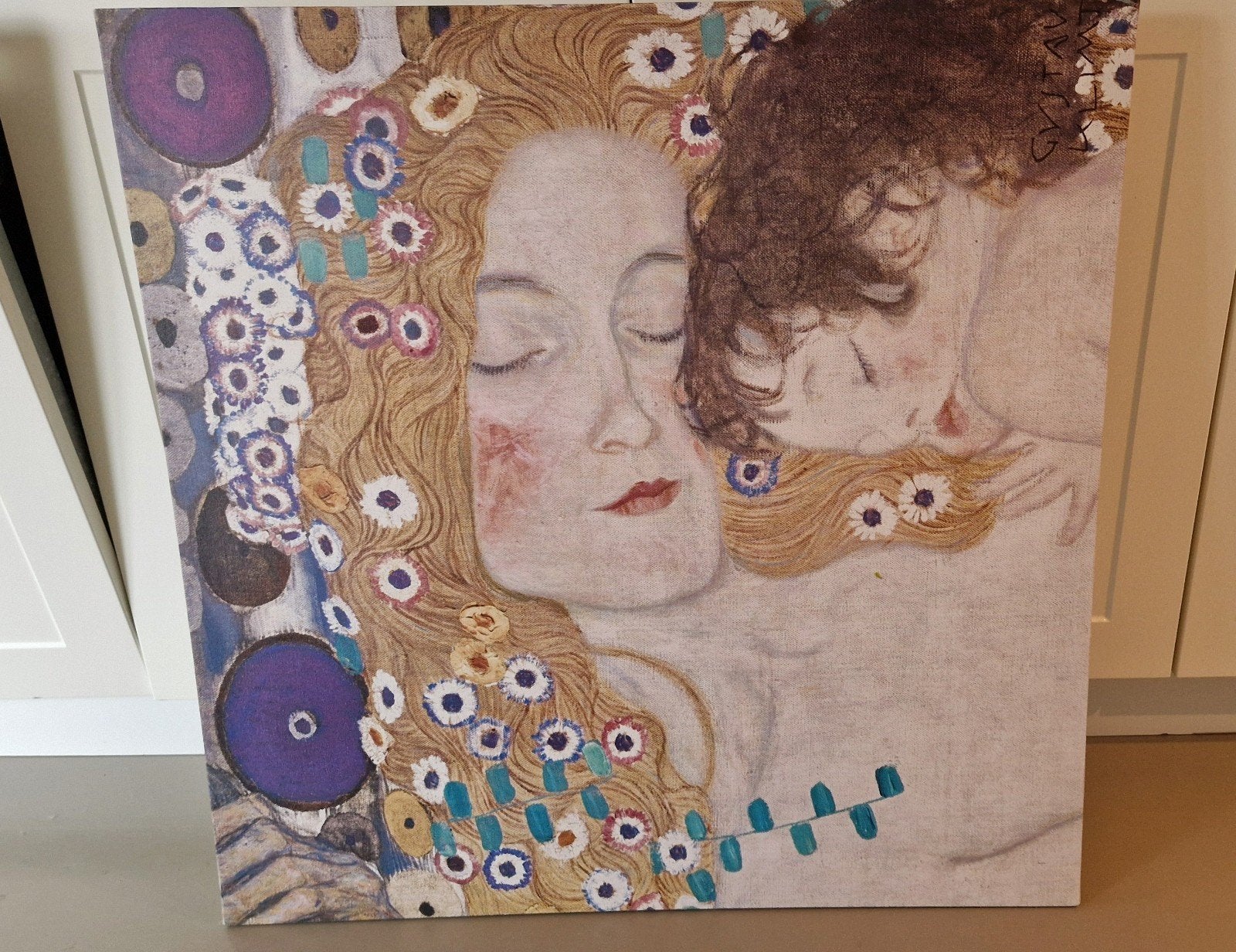 Ikea canvas Gustav Klimt 'the three ages', Ophalen