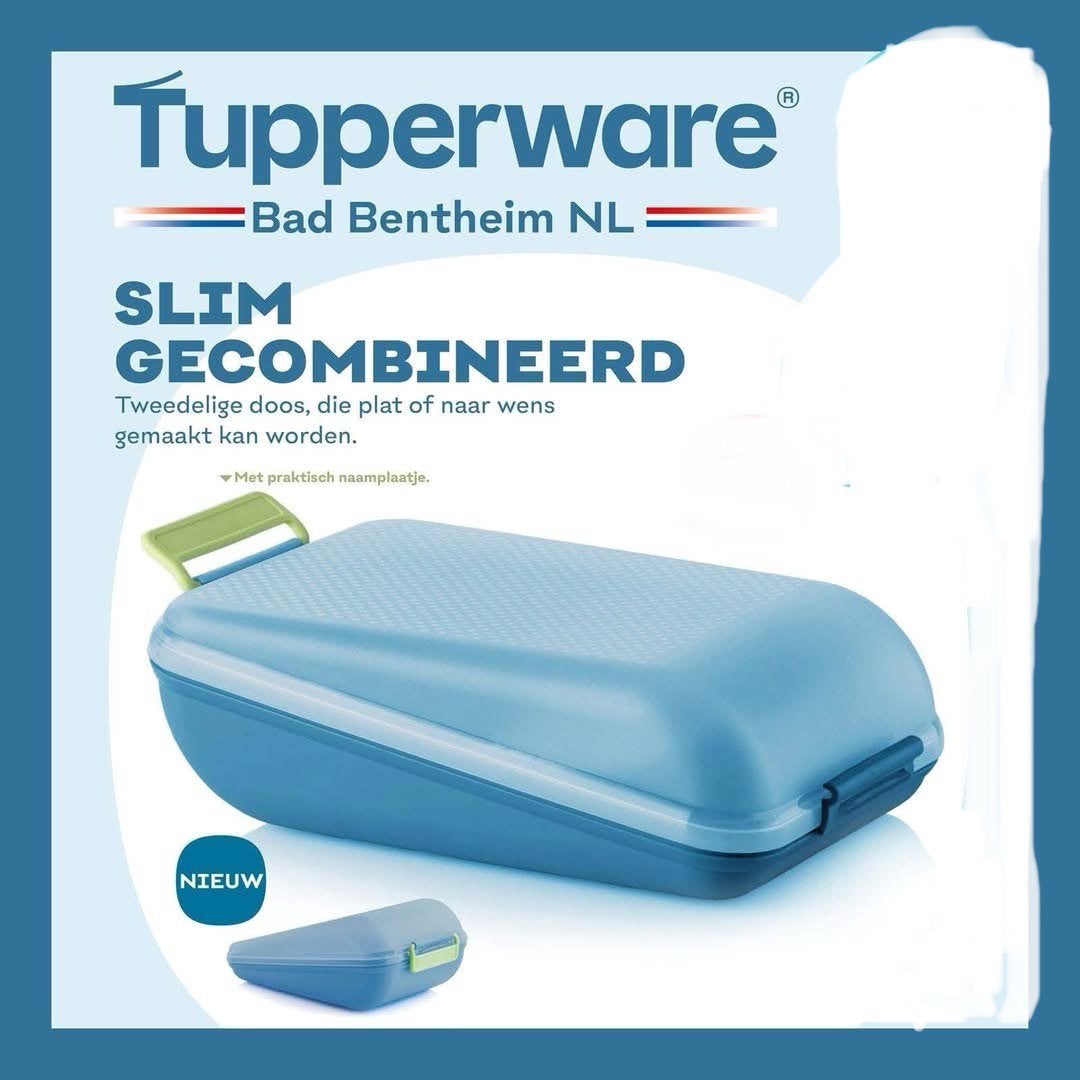 Tupperware Clippo Broodtrommel, Huis en Inrichting, Keuken | Tupperware, Ophalen of Verzenden, Nieuw, Blauw, Bus of Trommel