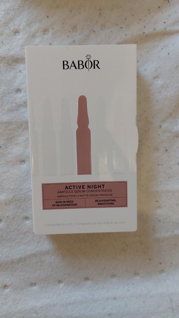 Babor Active Night Ampullen Serum Concentraten, Verzenden, Nieuw, Gehele gezicht