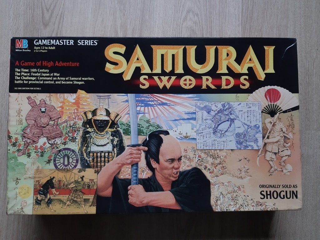 Bordspel "Samurai Swords" van MB, Hobby en Vrije tijd, Gezelschapsspellen | Bordspellen, Verzenden, Zo goed als nieuw, MB Spellen