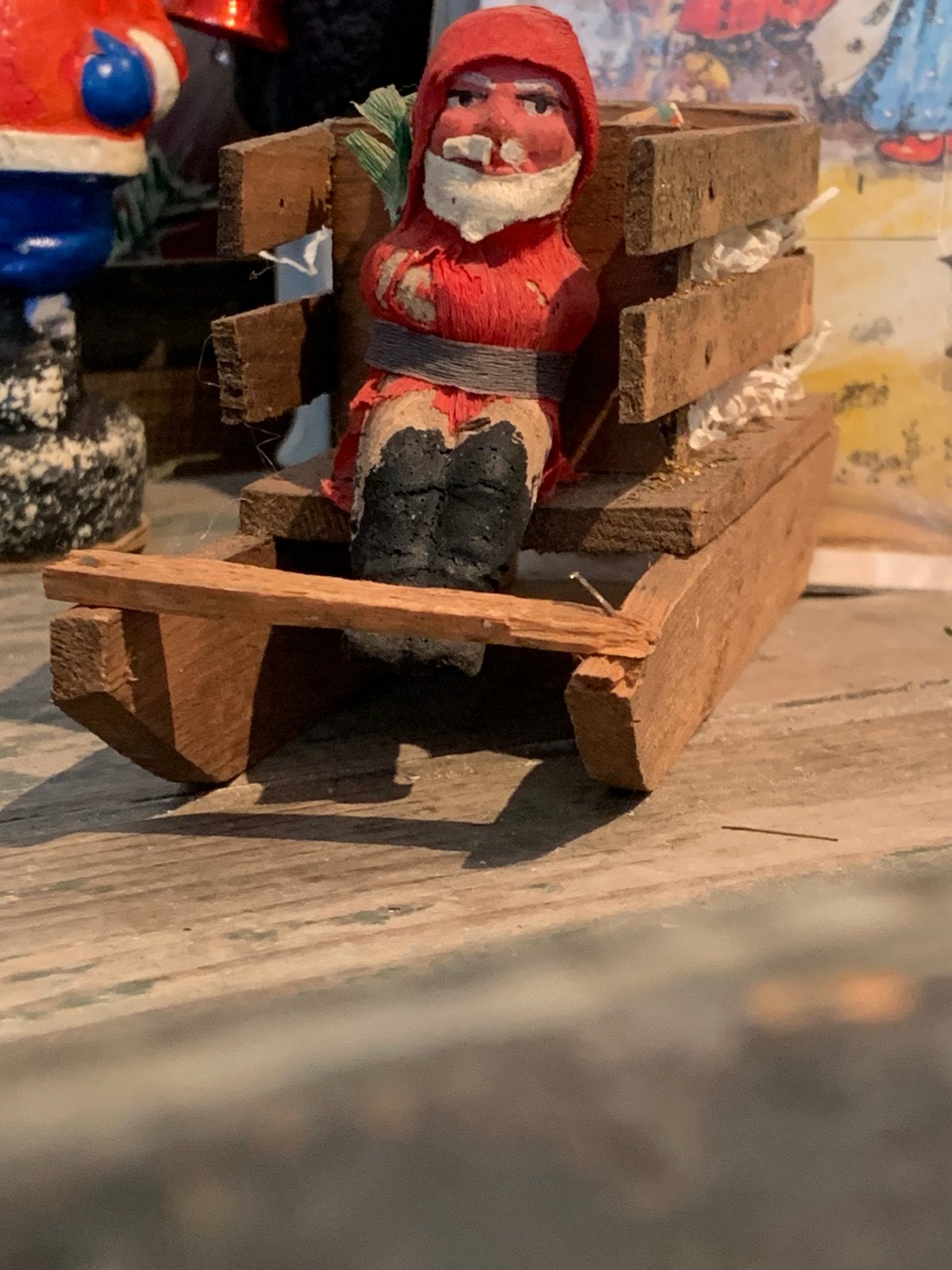 Kerst man arreslede kerstman, T, Ophalen of Verzenden, Zo goed als nieuw, N