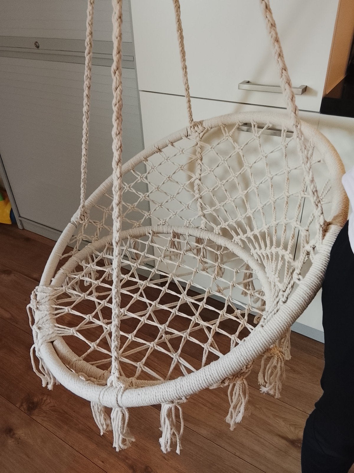 Tillvex Macrame Hangstoel - Nieuw, Huis en Inrichting, Stoelen, Tillvex, Wit, Onbekend, Nieuw